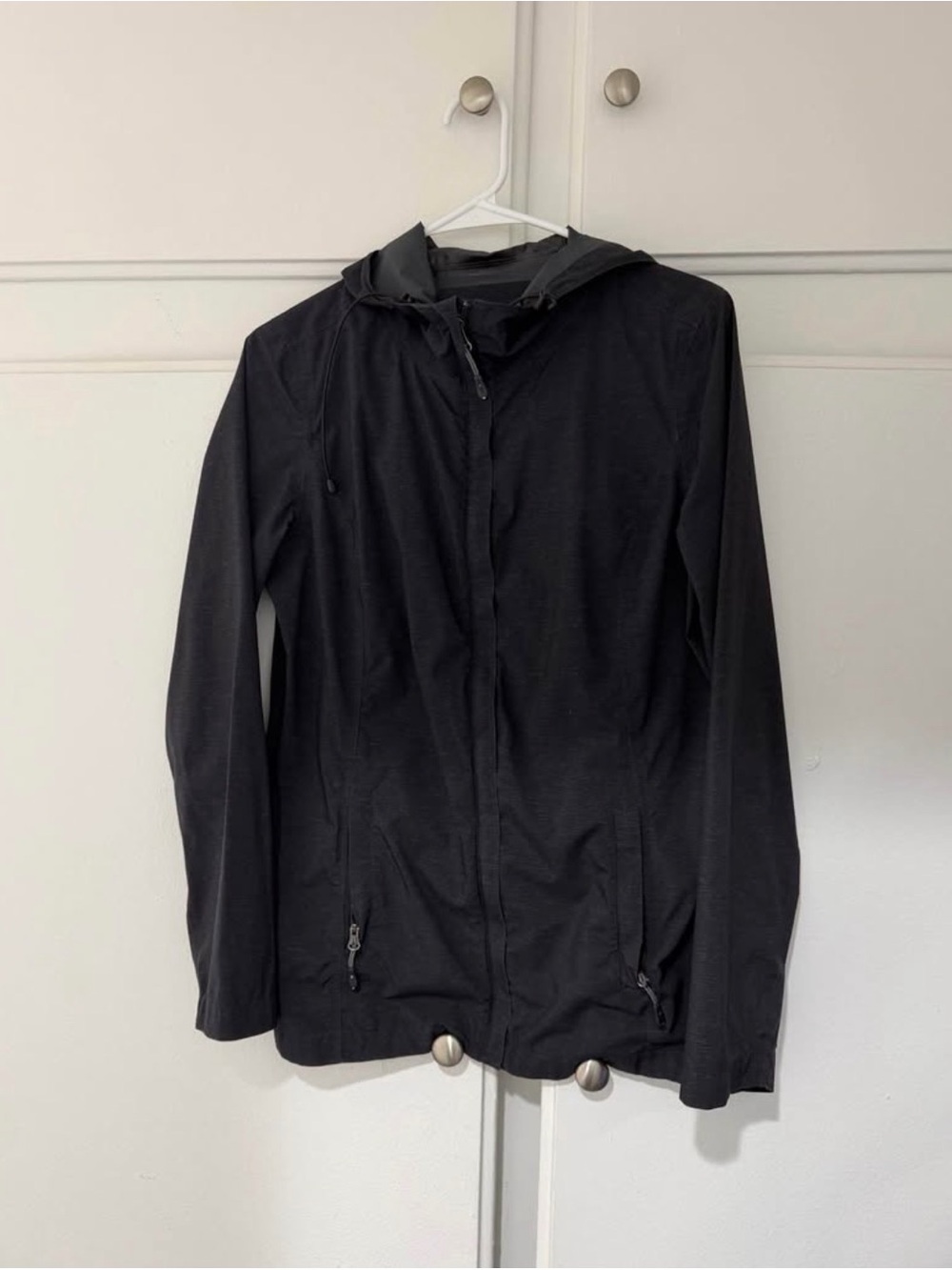 Men's Black Hooded Lightweight Jacket